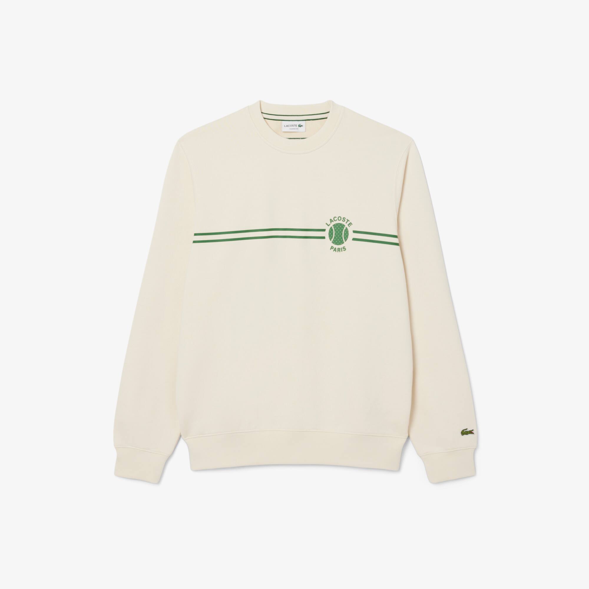Men's Tennis Printed Fleece Sweatshirt - Sweaters & Sweatshirts