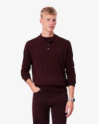 Cashmere Blend Polo Collar Sweater