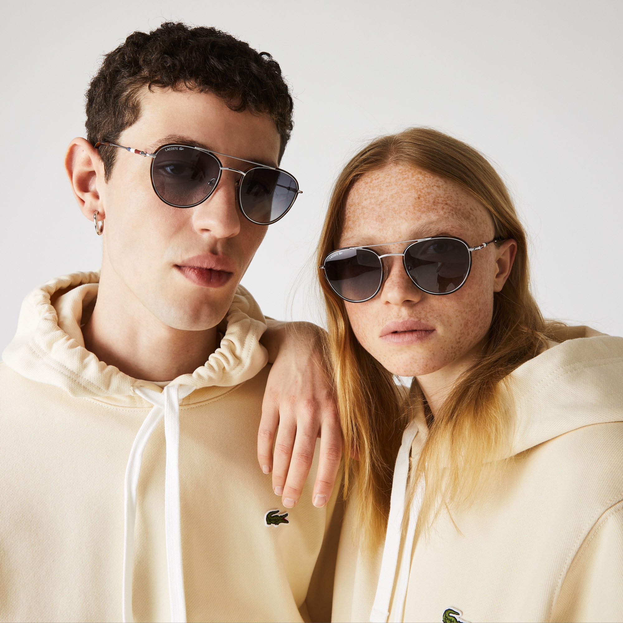 Unisex Oval Metal Novak Djokovic Collection Sunglasses Men's