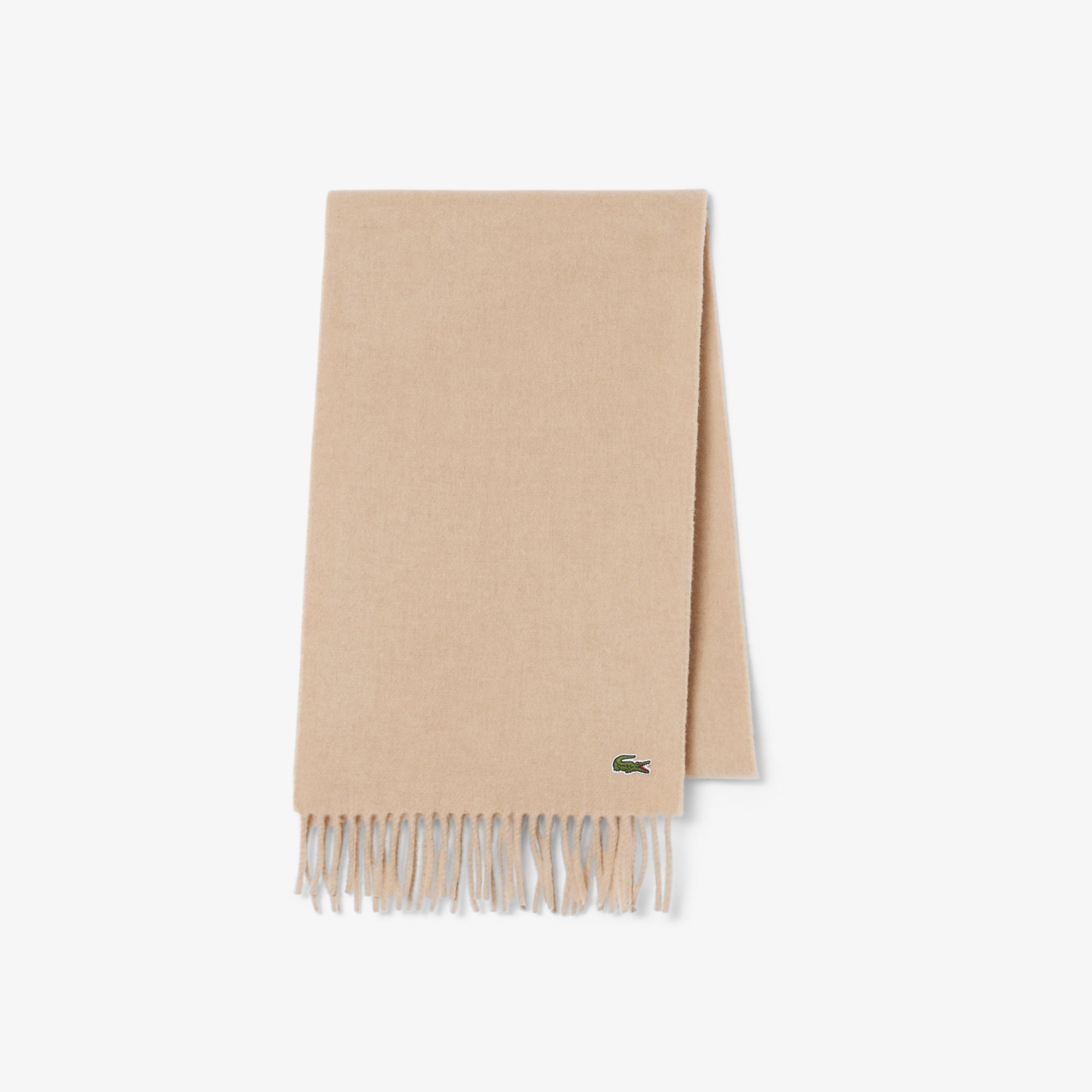 Lacoste Unisex Brushed Wool Scarf Gift Pack - One Size In Neutral