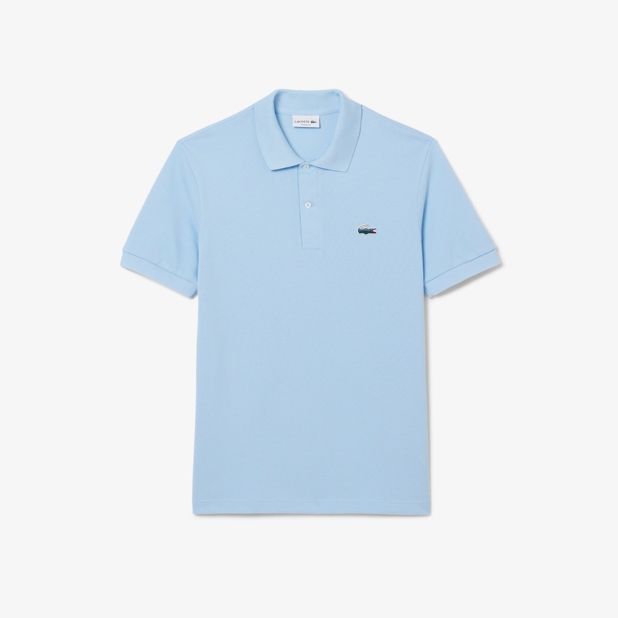 LACOSTE ポロシャツ CLASSIC FIT 総柄 ブルー Men's Classic Fit Landscape Crocodile Piqué Polo - Polo Shirts