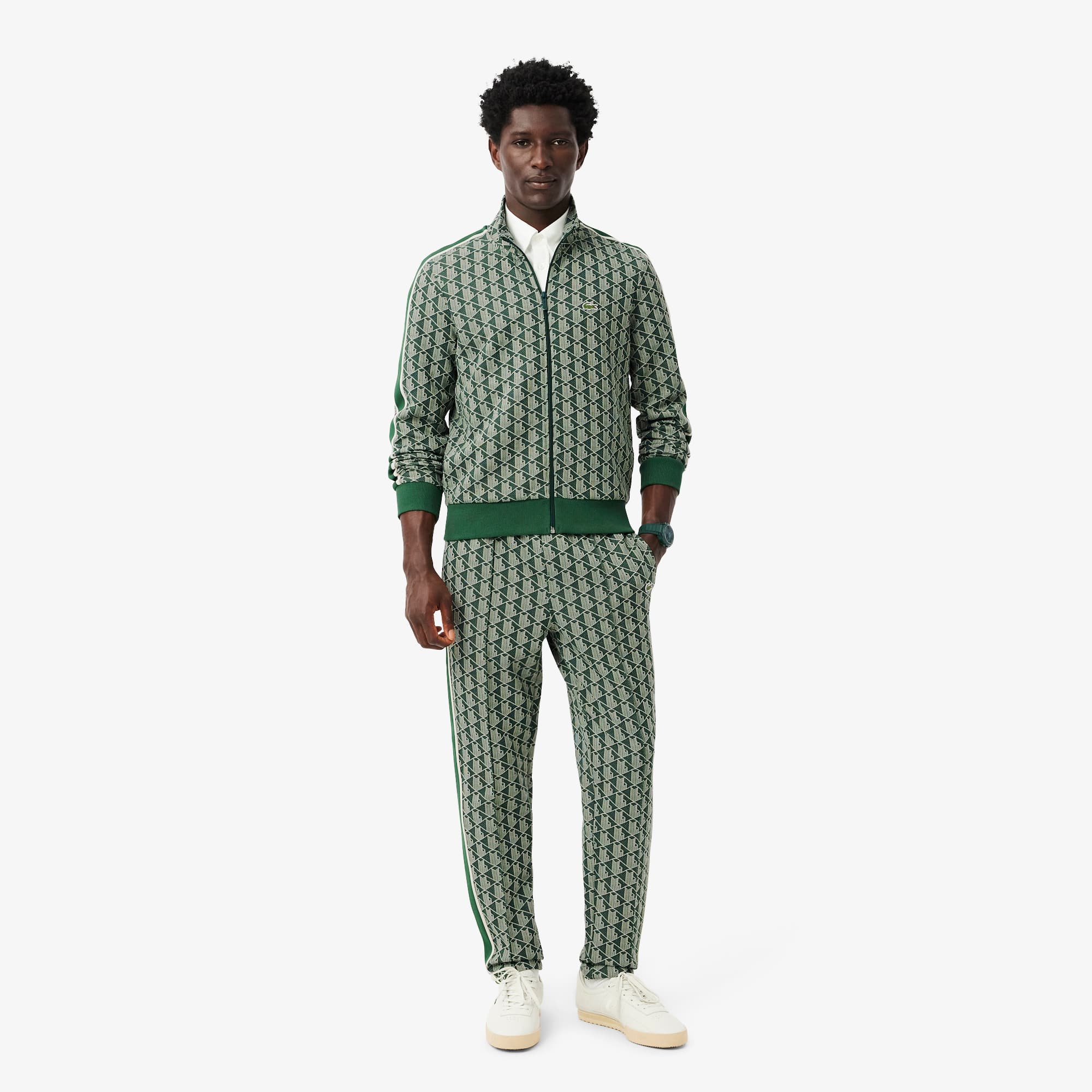 Lacoste Men's Paris Monogram Sweatpants - 4xl - 9 In Green