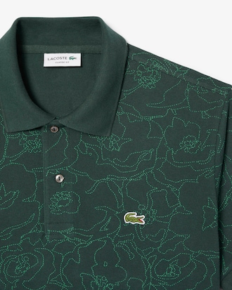 Men's Classic Fit Flower Print L.12.12 Polo