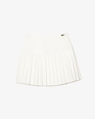 Women's Pleated Button Waist Skirt