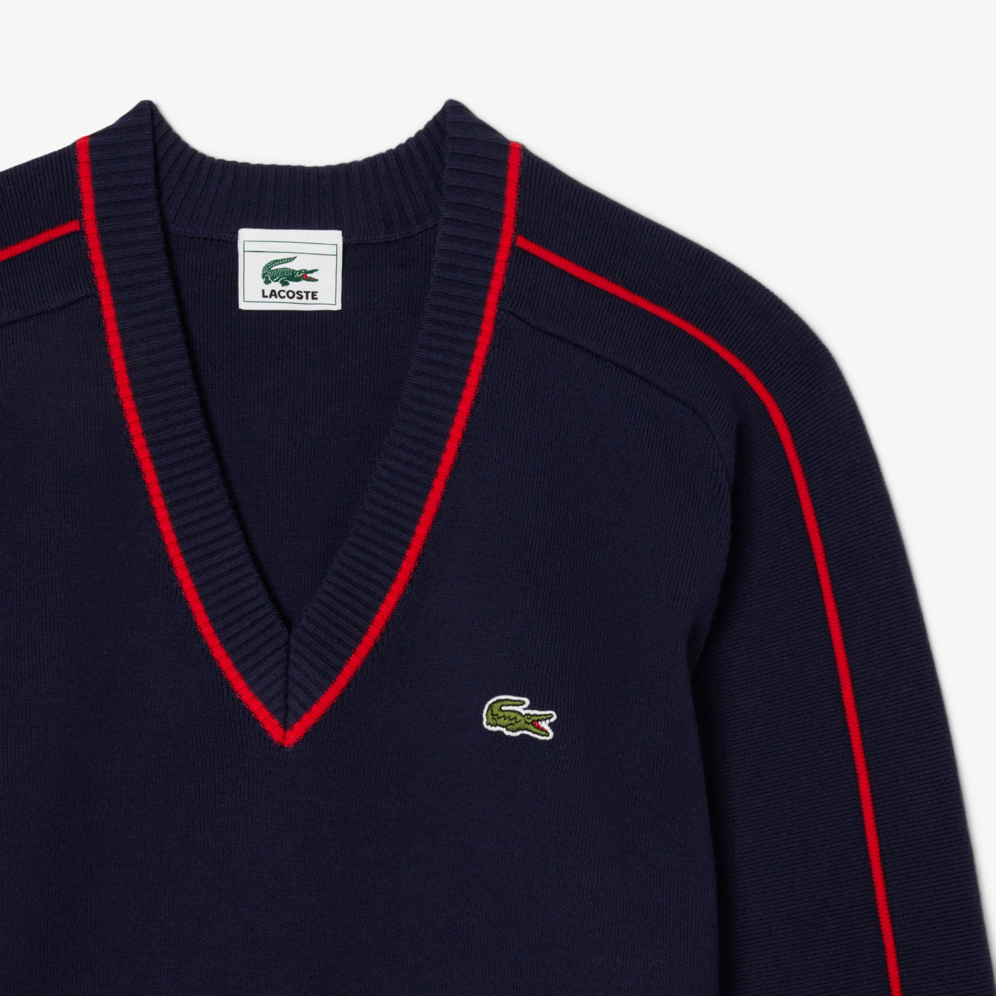 Men's Archive Edition Striped V-Neck Sweater - Sweaters