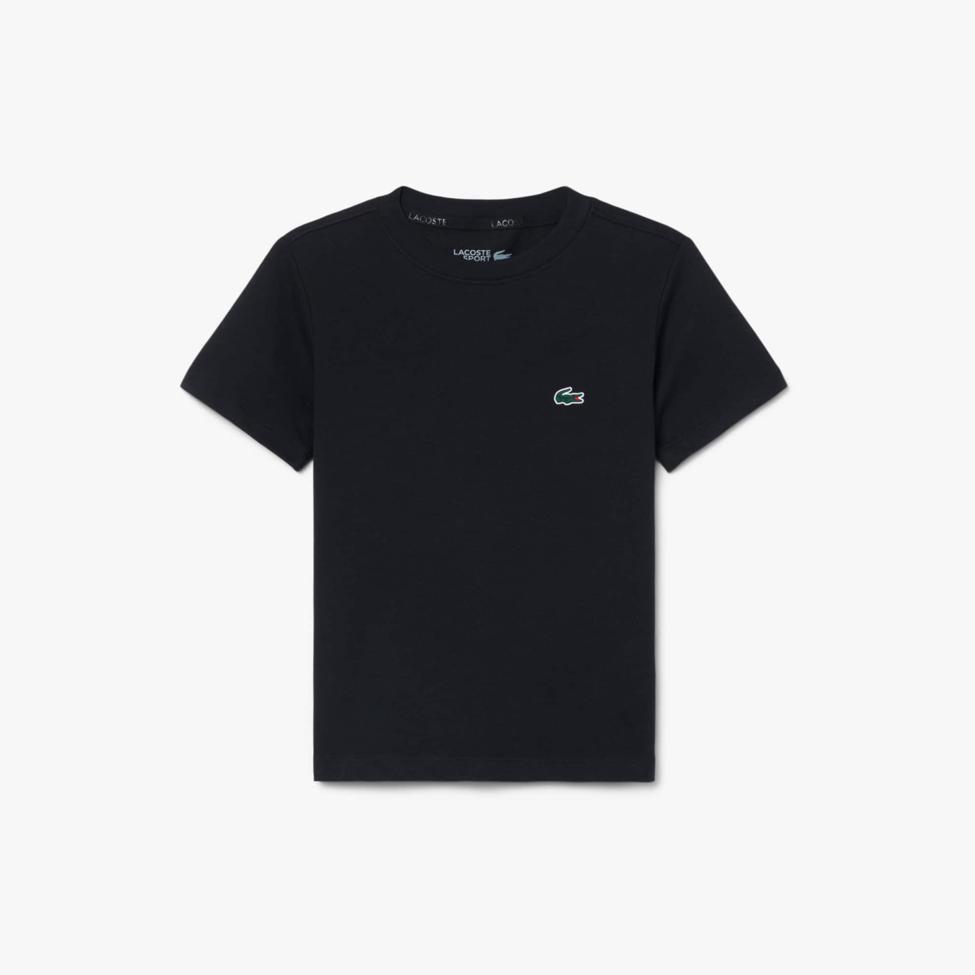 Lacoste Kids' Ultra Dry Technical Cotton Sport T-shirt - 12 Years In Black