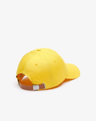 Unisex Contrast Strap And Oversized Crocodile Cotton Cap