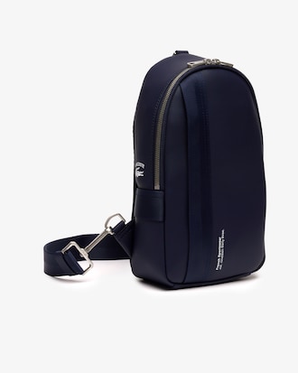 Sacoche compacte homme en refente de cuir de vachette