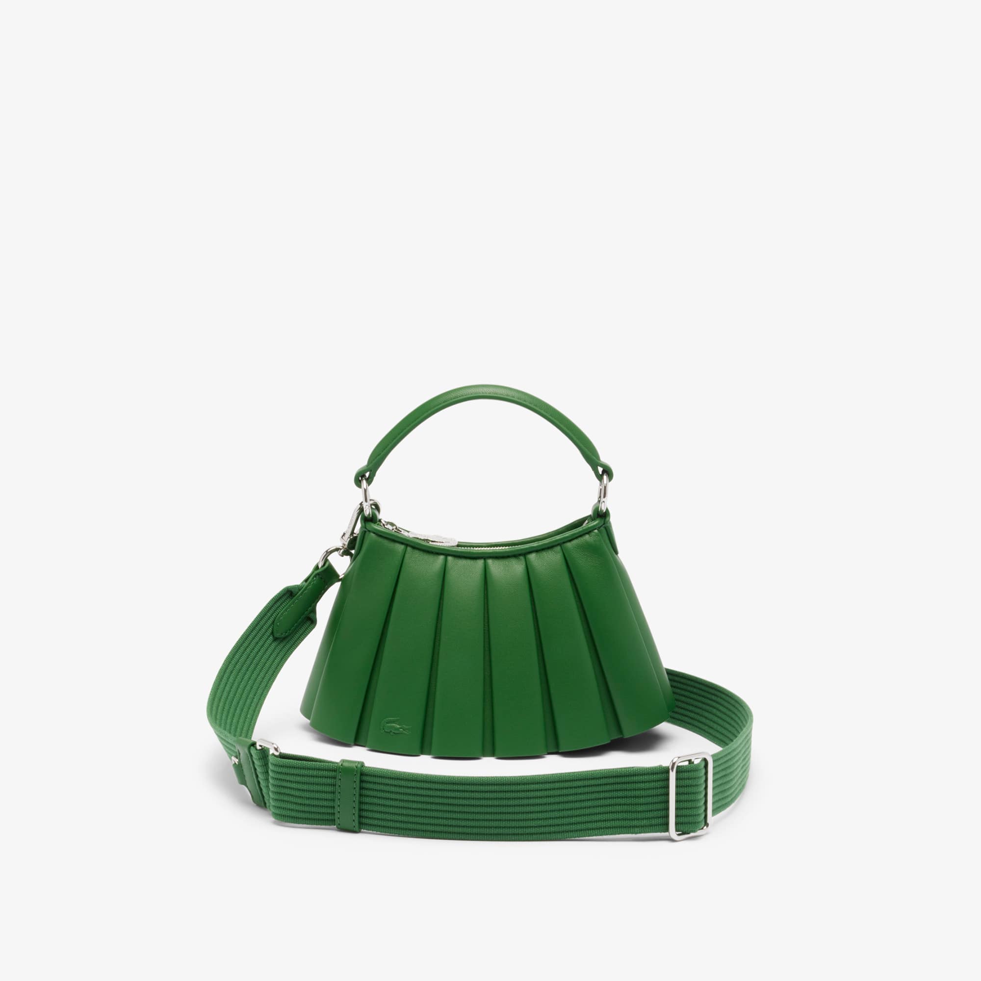 Lacoste Runway Mini Lenglen Leather Bag - One Size In Green
