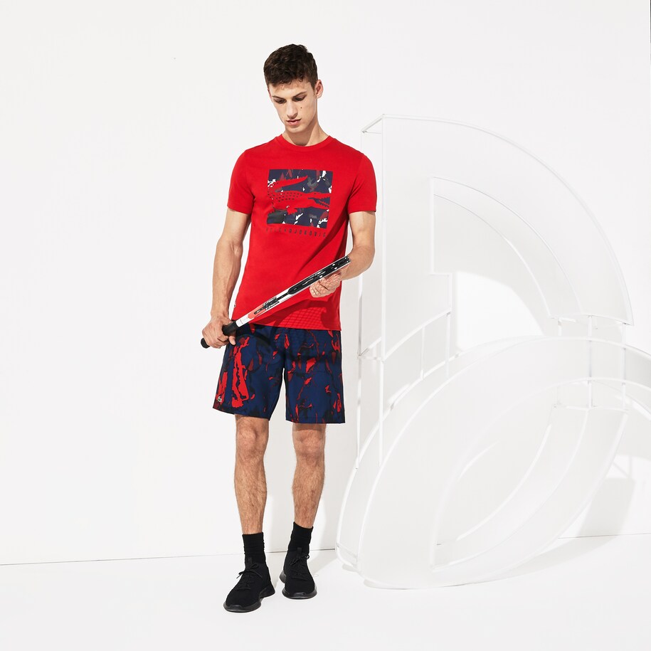Men's SPORT Novak Djokovic Camo Croc Logo T-Shirt | LACOSTE