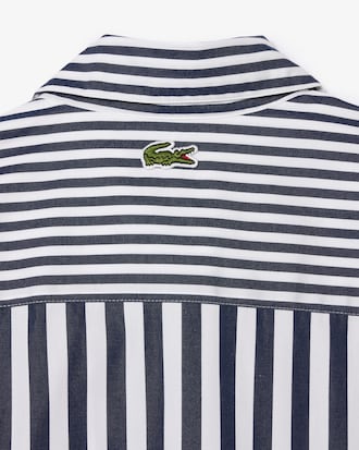 Women's Striped Cotton Poplin Shirt