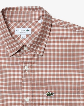 Camisa Para Hombre De Corte Regular Con Cuadros El&aacute;sticos