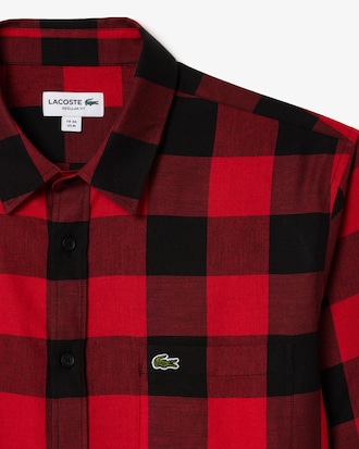 Men's Regular Fit Cotton and Wool Overshirt