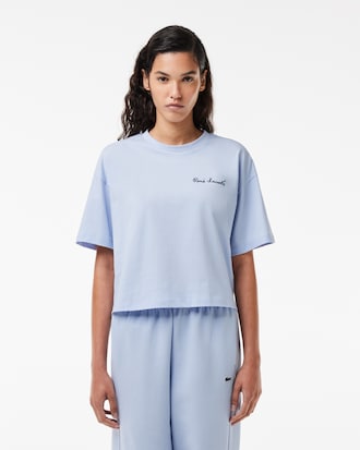 Women's Relaxed Fit Branded Cotton T-Shirt