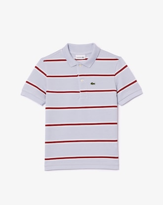 Kids' Striped Petit Piqué Polo