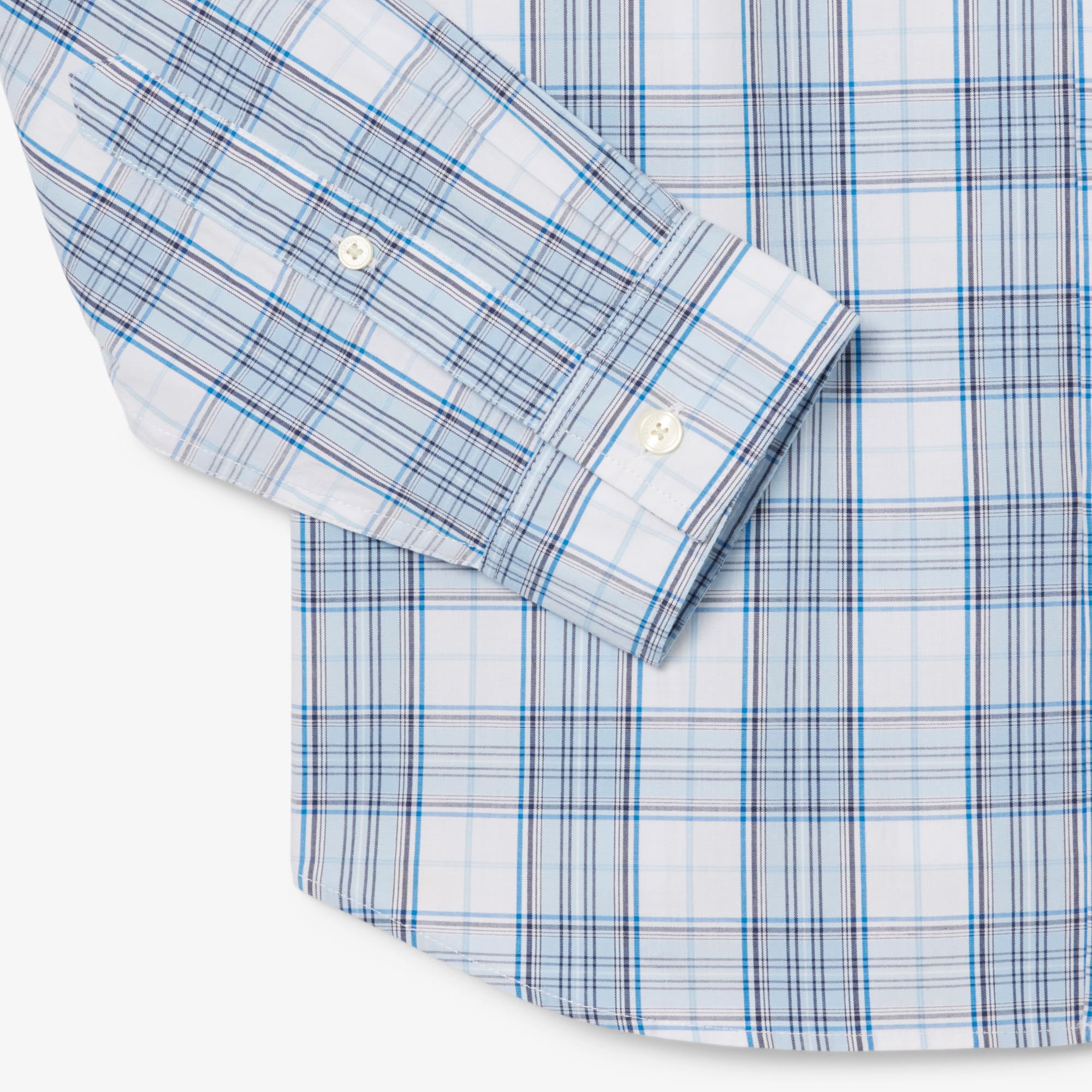 Men's Slim Fit Stretch Plaid Shirt - Button Down Shirts