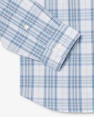 Chemise stretch avec imprimé à carreaux