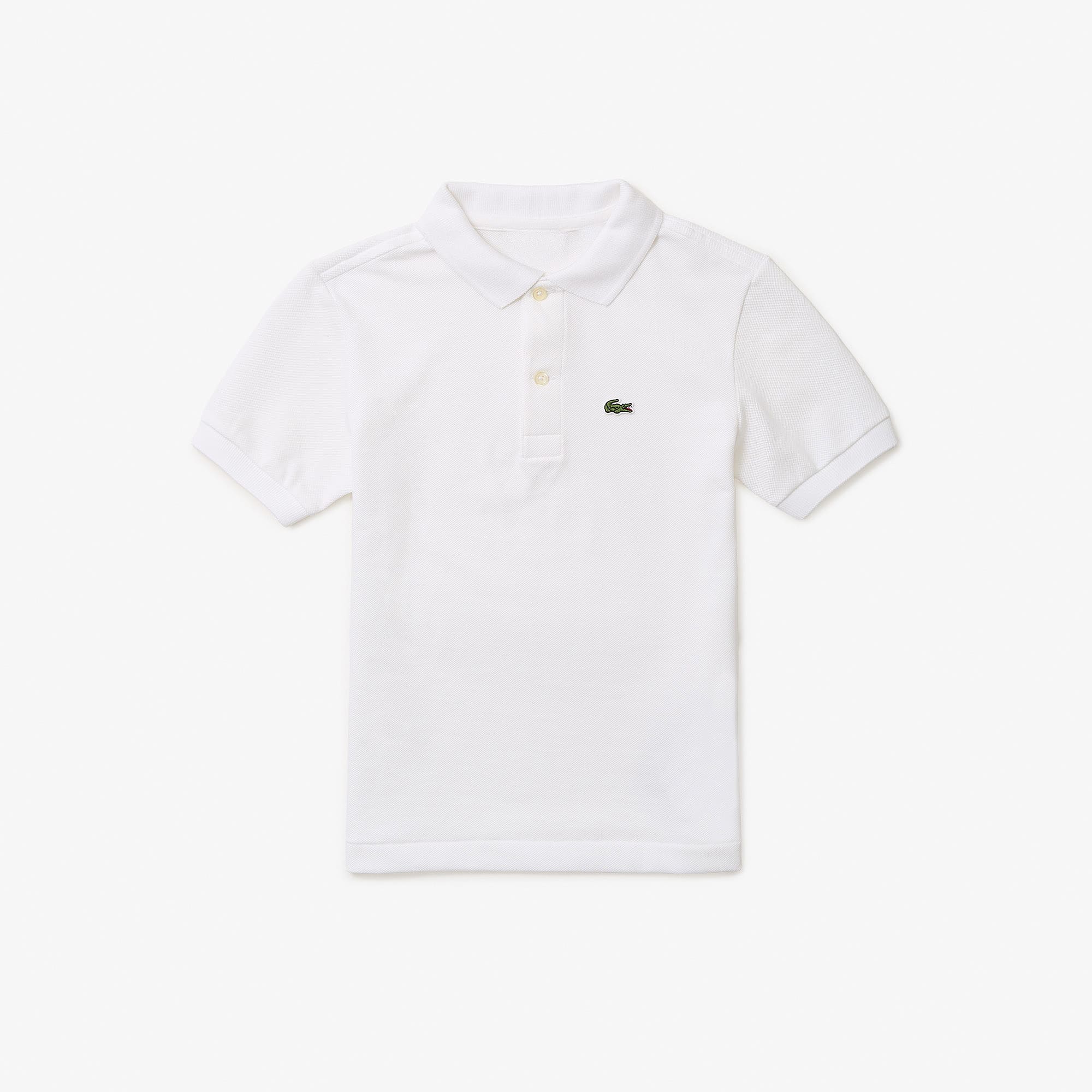 Lacoste Boys' Petit Piqué Polo - 7 Years In White