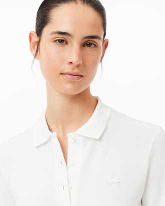 Women's Slim Fit L.12.D Stretch Mini Piqué Polo
