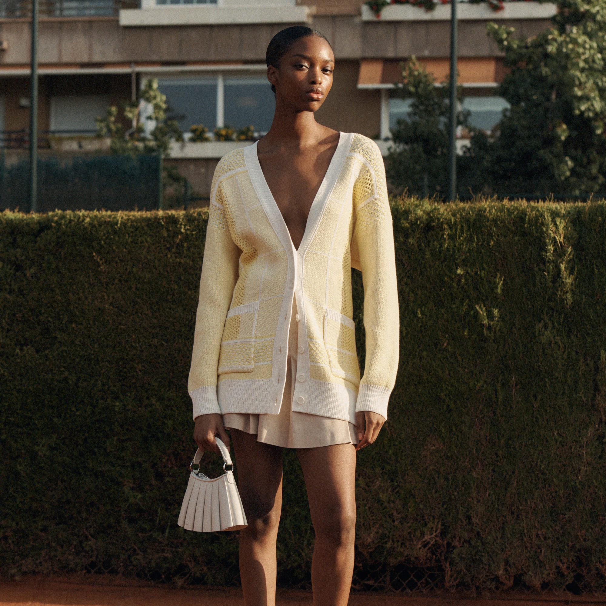 Lacoste Tennis Court Long Cardigan