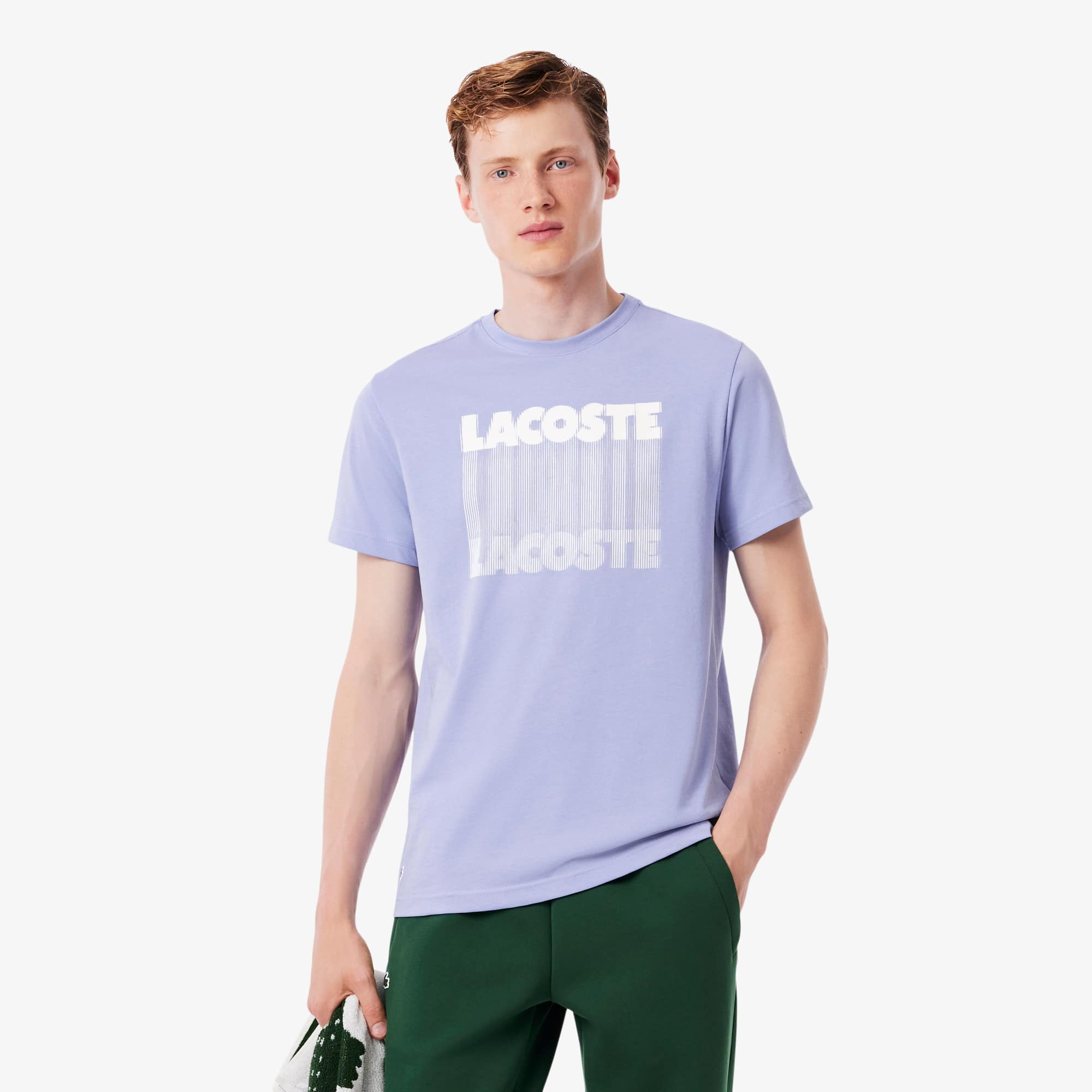 Lacoste Men's Ultra Dry Printed Sport T-Shirt