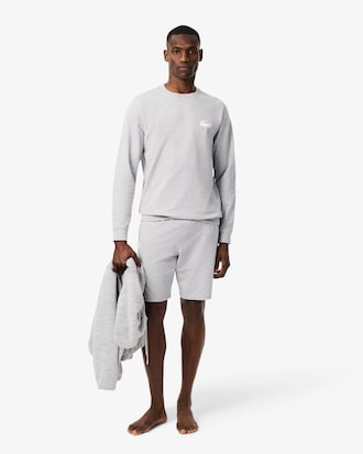Men's Straight Fit Fleece Pajama Shorts