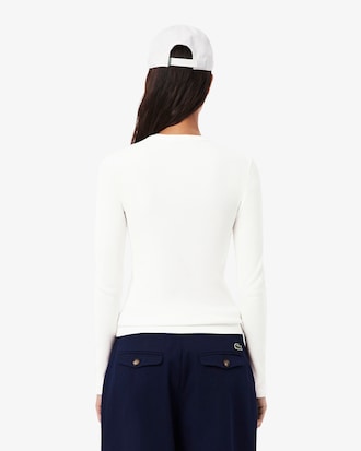 Women's Slim Fit Ribbed Cotton T-Shirt