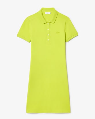 Women's Slim Fit Stretch Mini Piqué Polo Dress