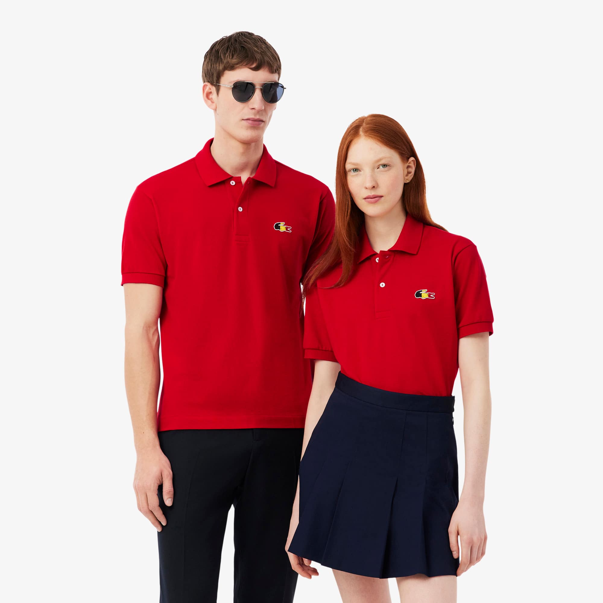 Lacoste Belgium Edition Classic Fit L.12.12 Original Polo Shirt In Red