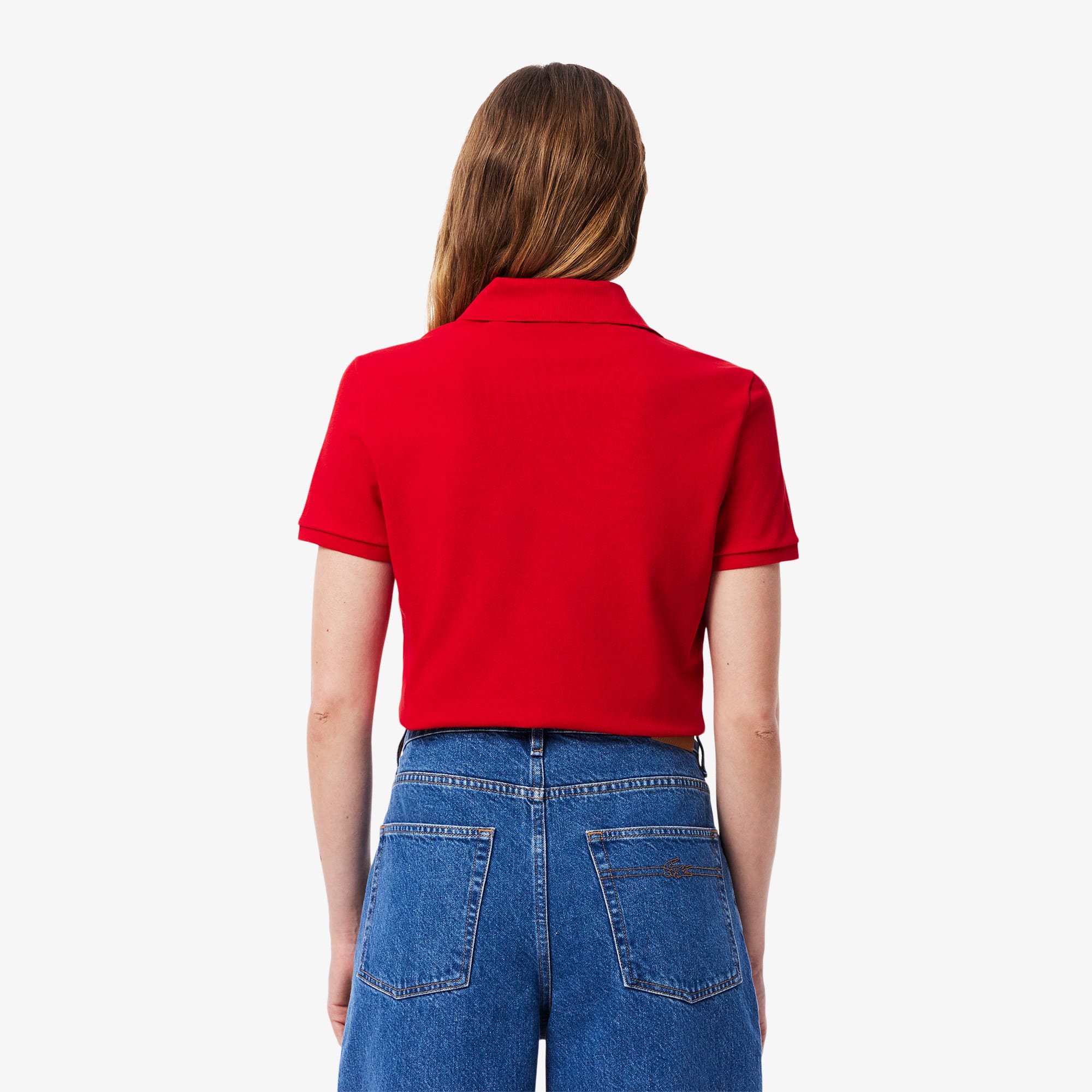 Women's L.12.D Slim Fit Stretch Mini Piqué Polo - Polo Shirts