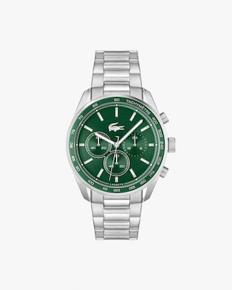 Men's Boston Stainless Steel Chronograph Watch