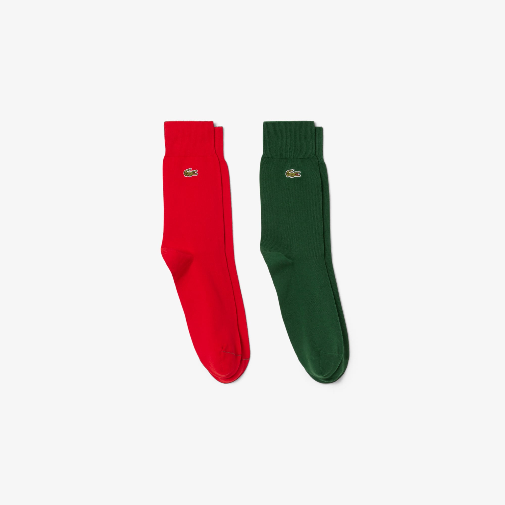 Lacoste Unisex 2-pack Long Socks - 6.5 - 8.5 In Multi