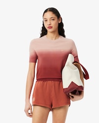 Women's Short Sleeve Ombr&eacute; Sweater