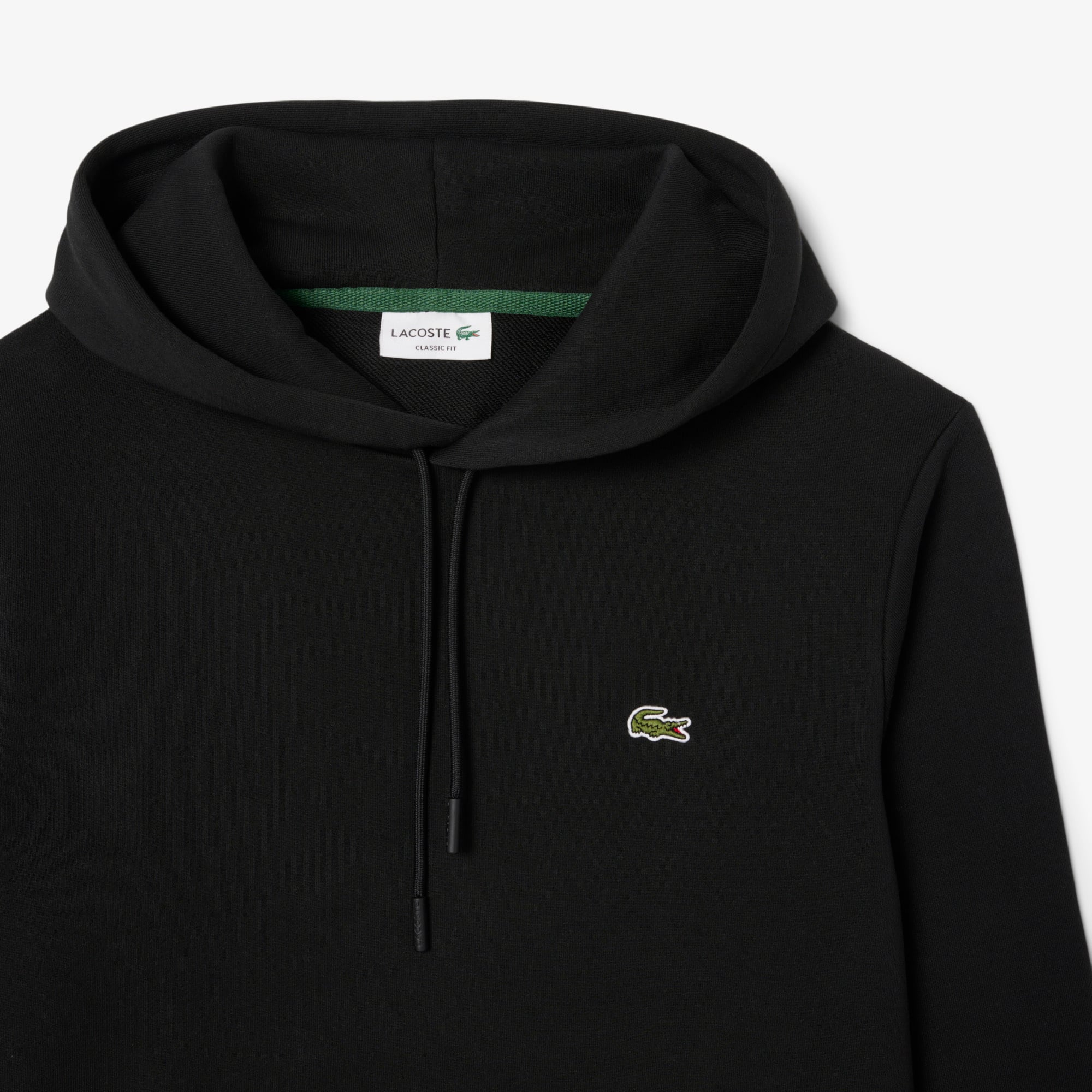 パーカー・フーディ LACOSTE Men Hoodies SH9839 31 Black Men's Cotton Fleece Hoodie - Sweaters & Sweatshirts - New In