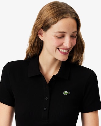 Polo Para mujer Slim Fit L.12.D de algodón acanalado