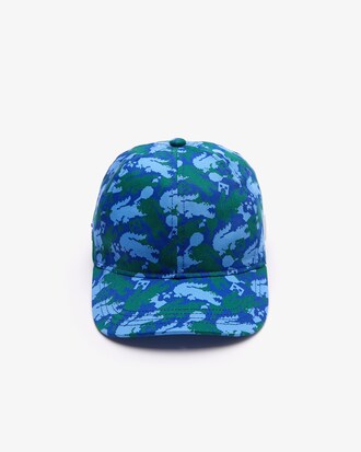 Casquette Gar&ccedil;on Lacoste x Minecraft en coton biologique imprim&eacute;
