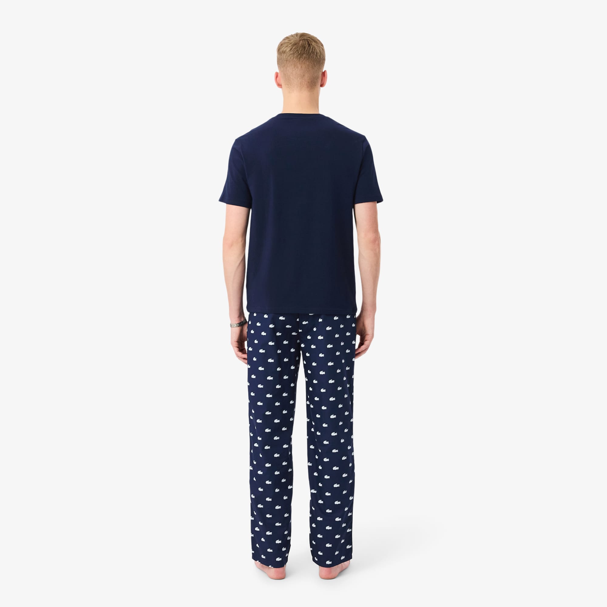 Crocodile Print Cotton Pajama Set