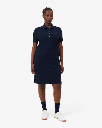 Vestido Polo Para Mujer Slim Fit En Minipiqu&eacute; El&aacute;stico