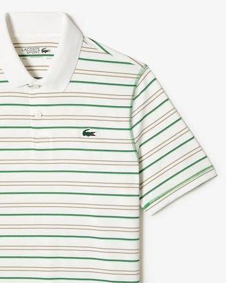 Men’s Golf Recycled Polyester Stripe Polo