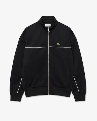 Trim Accent Zipped Sweatshirt