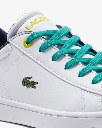 Sneakers Carnaby junior Lacoste en synth&eacute;tique