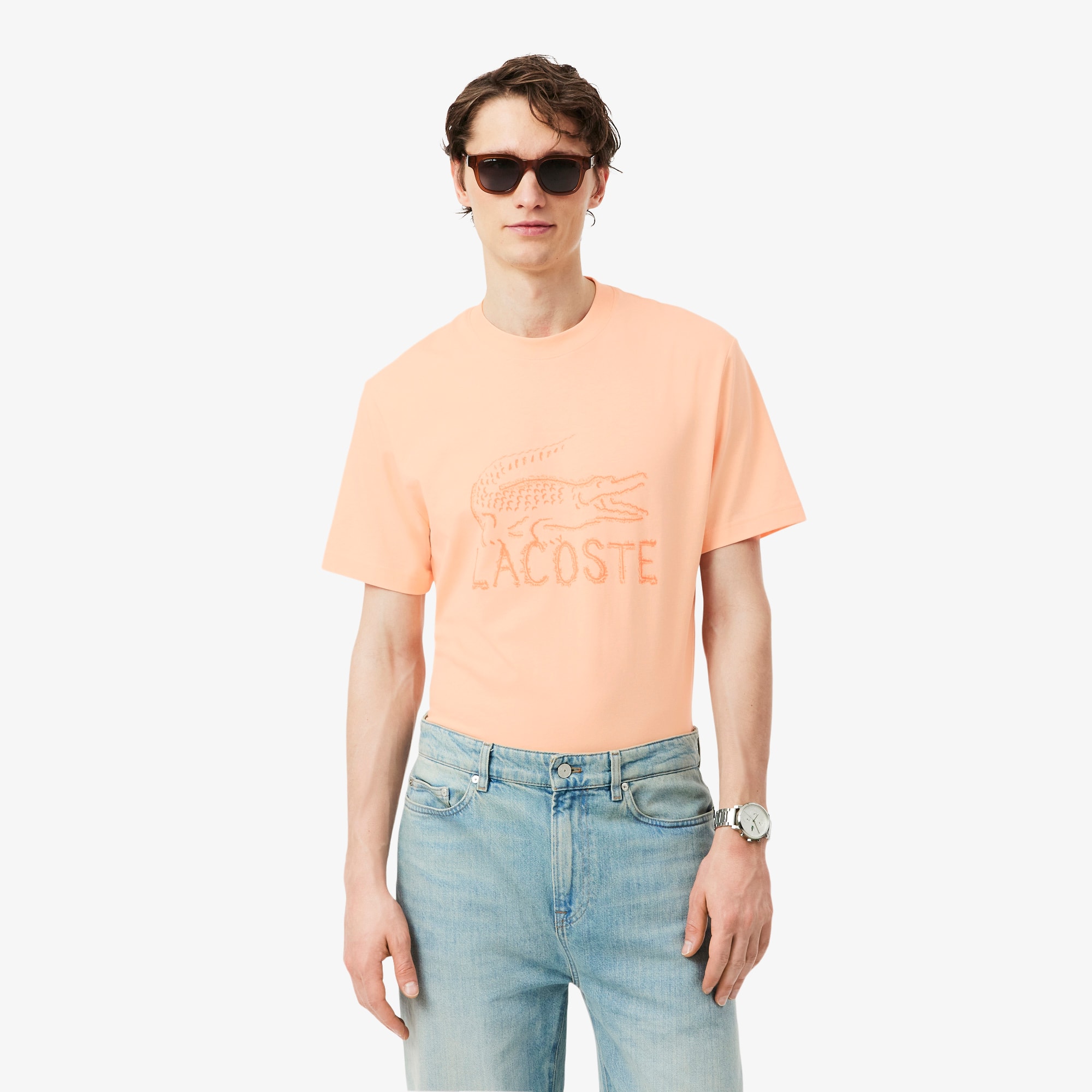Printed Cotton T-Shirt - T-shirts - New In 2026 | Lacoste