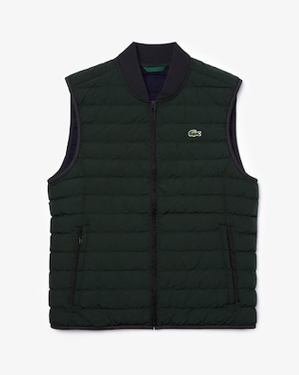 Chaleco acolchonado, ligero, plegable y resistente al agua para hombre