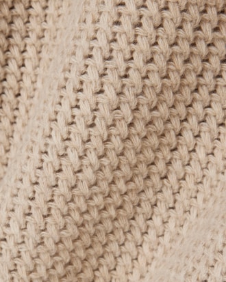 Wool High Zip Neck Sweater