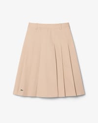 Pleated Gabardine Skirt