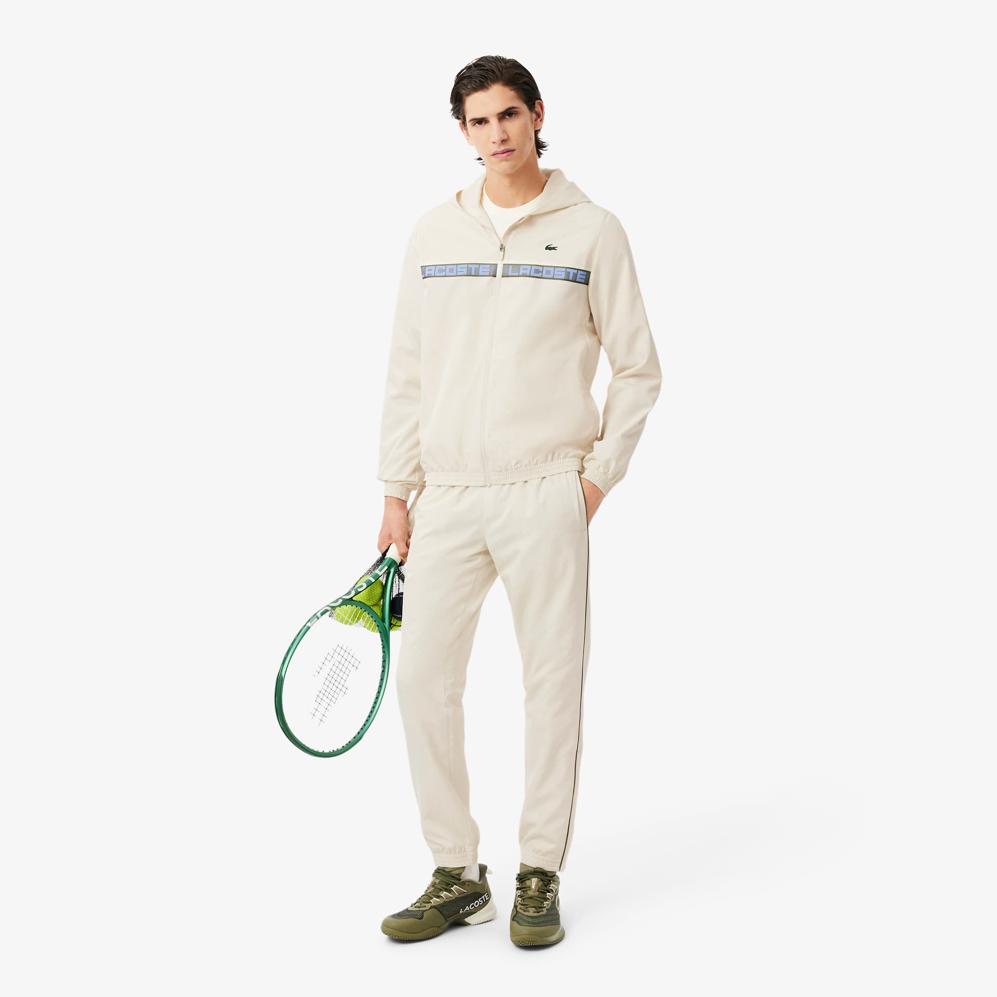 Men's Logo Stripe Tennis Tracksuit - Recycled Materials - New In