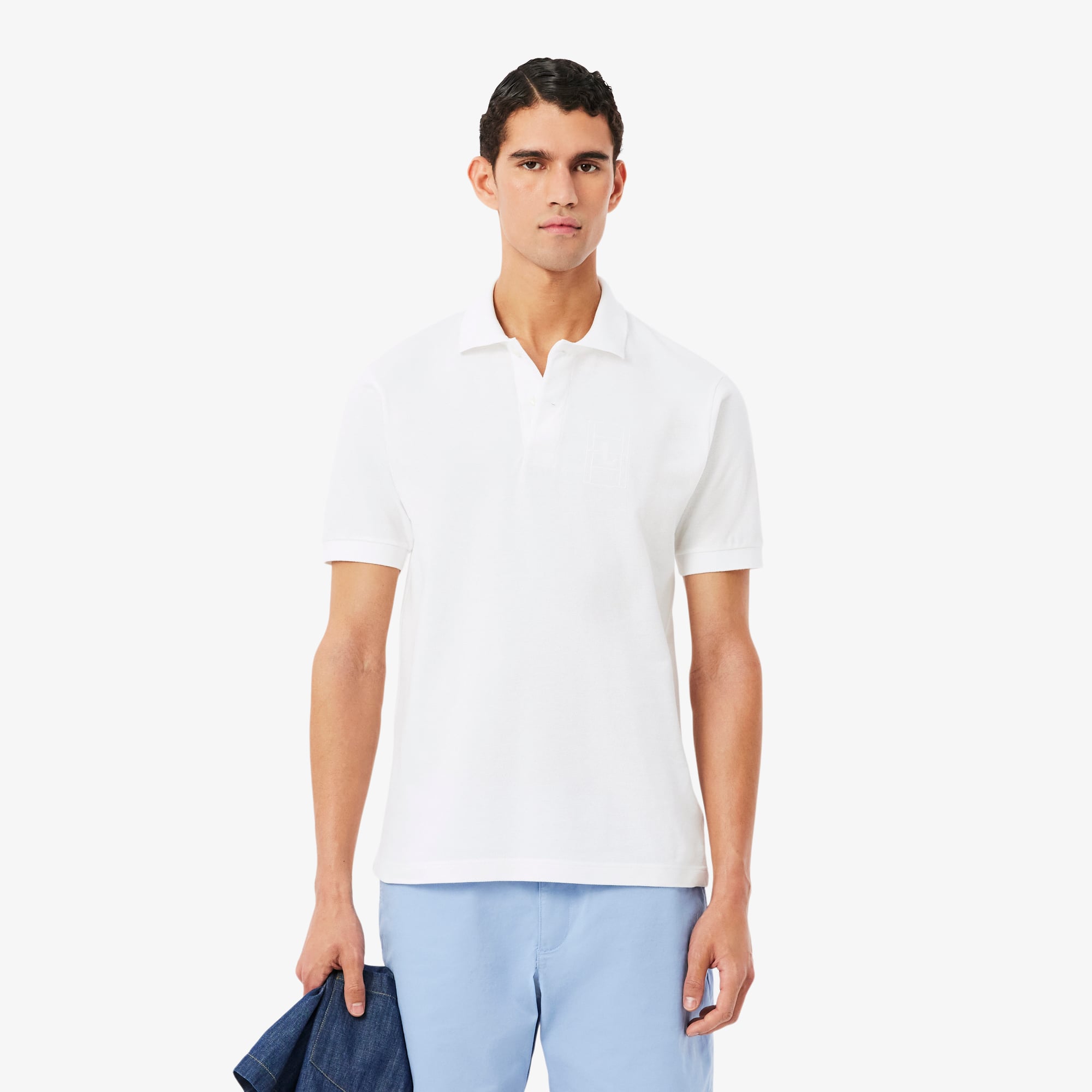 Classic Fit Embroidery Detail Petit Piqué Polo - Polo Shirts - New