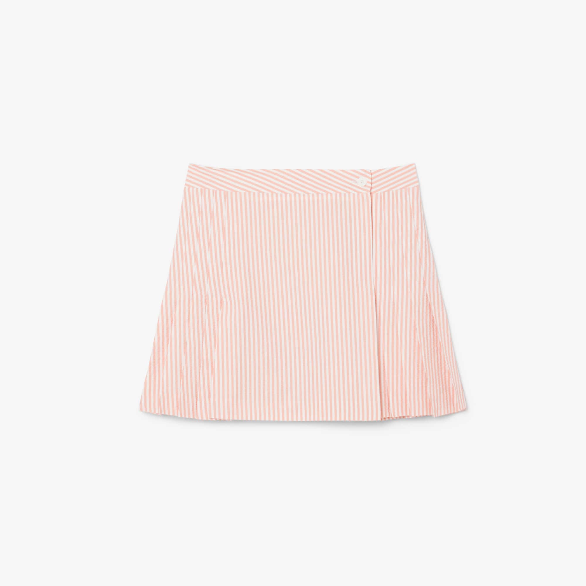 Short Seersucker Wrap Skirt - Shorts & Skirts - New In 2026 | Lacoste