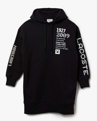 Women's Lacoste LIVE x Minecraft Organic Fleece Hoodie Dress
