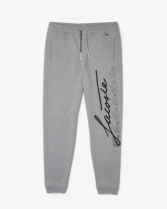 Men's Signature & Croc Print Cotton Fleece Sweatpants